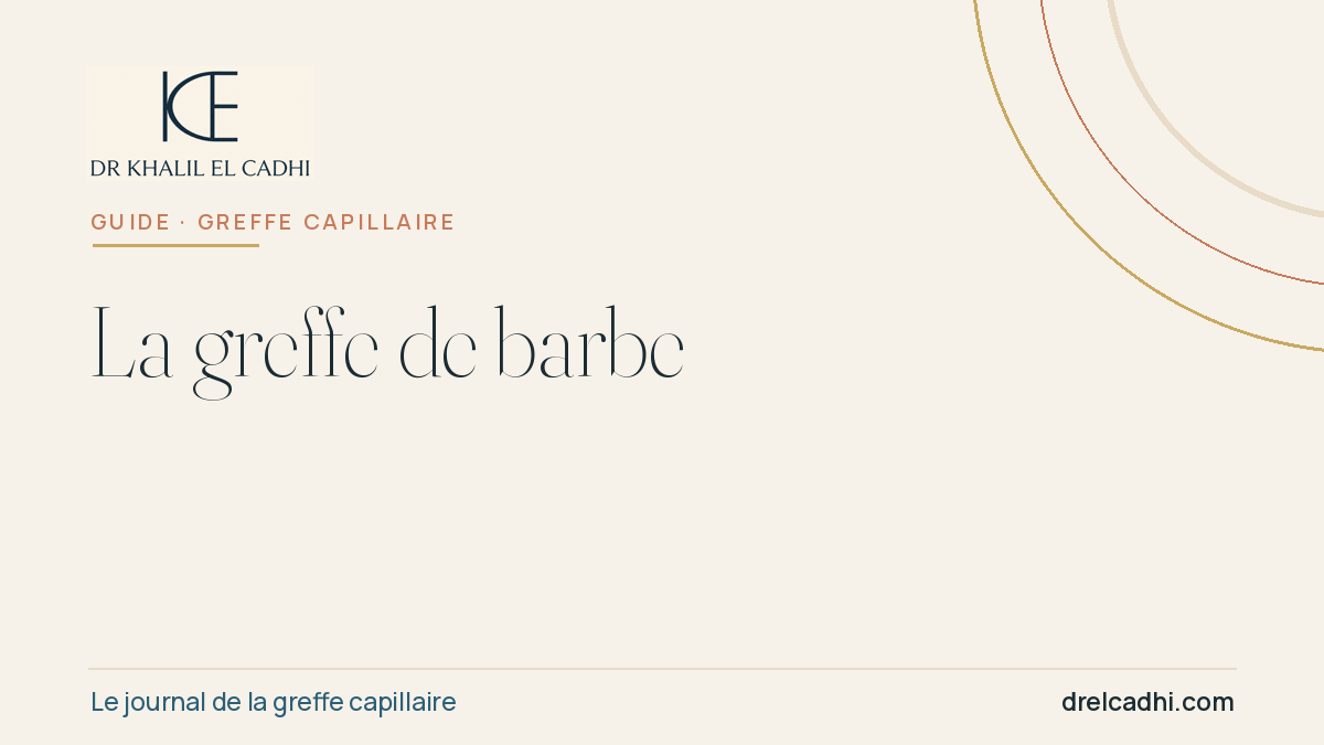 Illustration éditoriale — Greffe de barbe