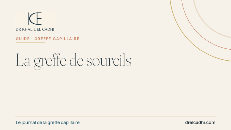 Illustration éditoriale — Greffe de sourcils