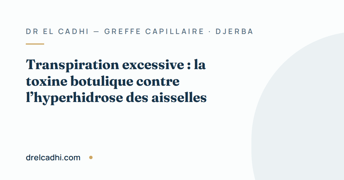 Illustration titrée de l’article « Transpiration excessive : la toxine botulique contre l’hyperhidrose des aisselles »