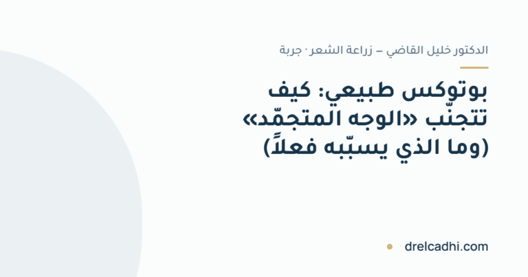 صورة معنونة لمقال «بوتوكس طبيعي: كيف تتجنّب الوجه المتجمّد»