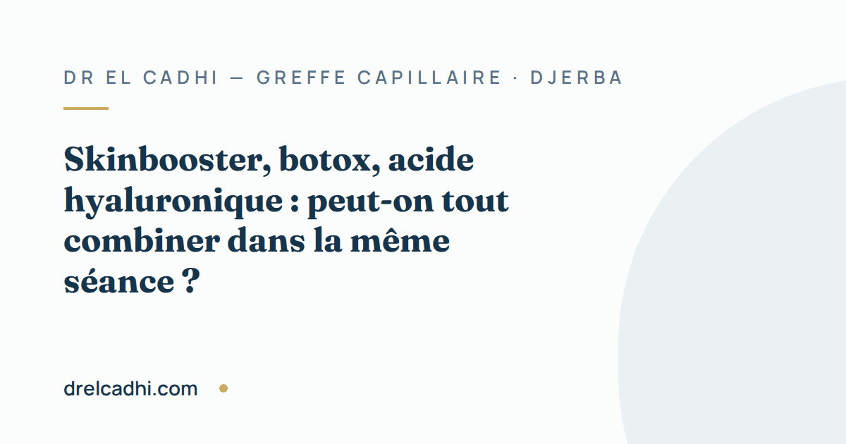 Illustration titrée de l’article « Skinbooster, botox, acide hyaluronique : peut-on tout combiner dans la même séance ? »