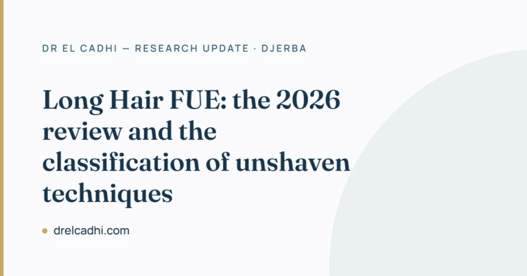 Long Hair FUE: what the 2026 review and the classification of unshaven techniques say